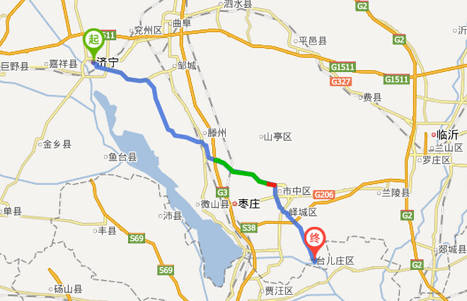 左转进入笃西路 朝济南/g3/s83/徐州方向,靠左进入枣庄连接线高速公路